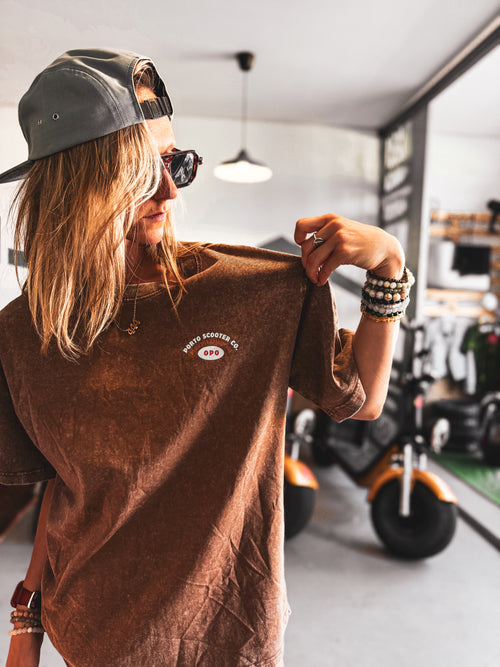 Beige Acid Wash PSC Tee | One of One…for now