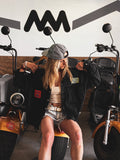 Women's Black Vintage Denim Shirt Jacket | One of One